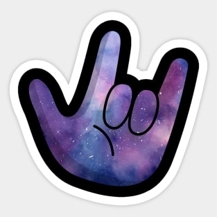 The Deaf Sign Language To Understand - This Means Love Sign Sticker